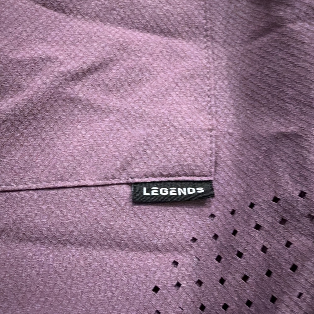 Legends Luka Shorts Mens Medium Purple 8" Gym Workout Stretch - Picture 7 of 8